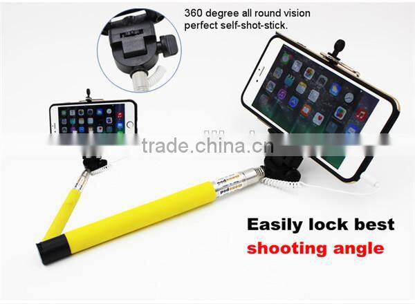 Moblie Phone Camera Selfie Stick Extendable Hand Held Monopod