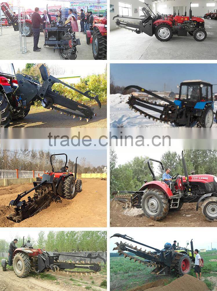 High efficency large working width tractor PTO trencher with CE