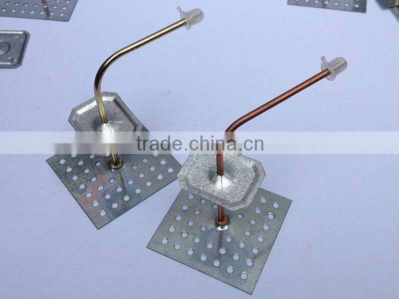 Copper/ Brass Plated Insulation Stick Pins With Plastic Cap& Washer