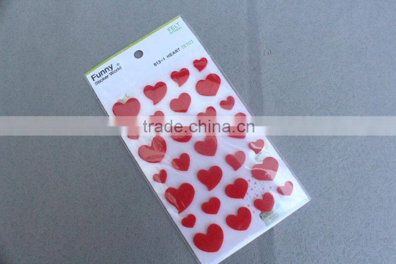 Customized felt sticker,Funny felt sticker