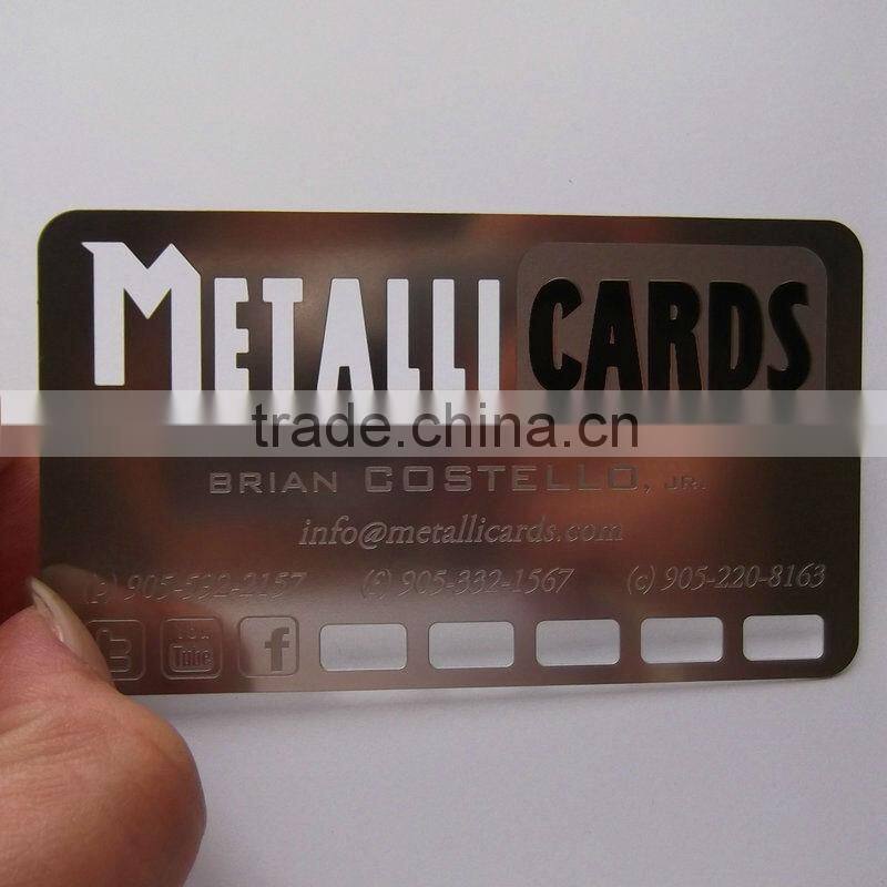 Blank Matte Metal Stainless Business Card Hot Sale