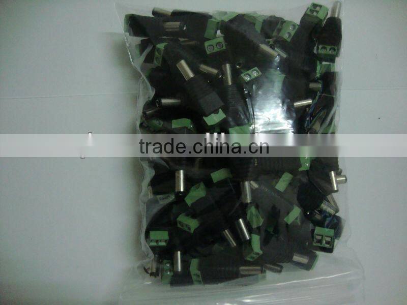 XinQi CCTV Accessories 5.5*2.1mm AC To DC Jack Male Connector