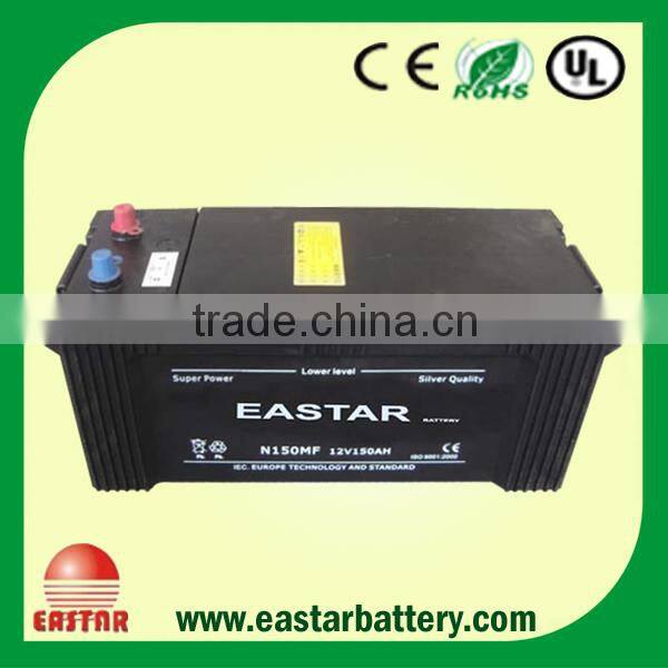 JIS/DIN Standard 12v 150ah car battery company suppliers