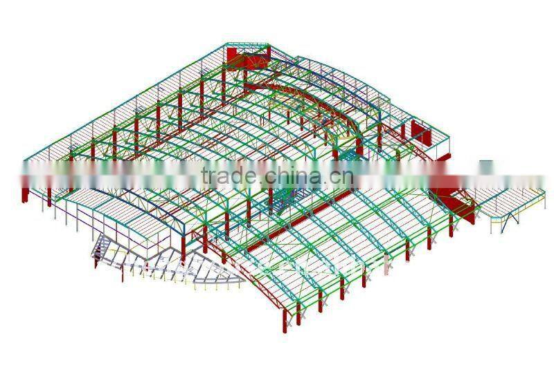 ISO Certificate Steel Structure Warehouse Drawings