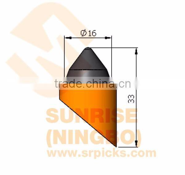 BR1 HDD horizontal directional drilling machine carbide tipped backreamer teeth