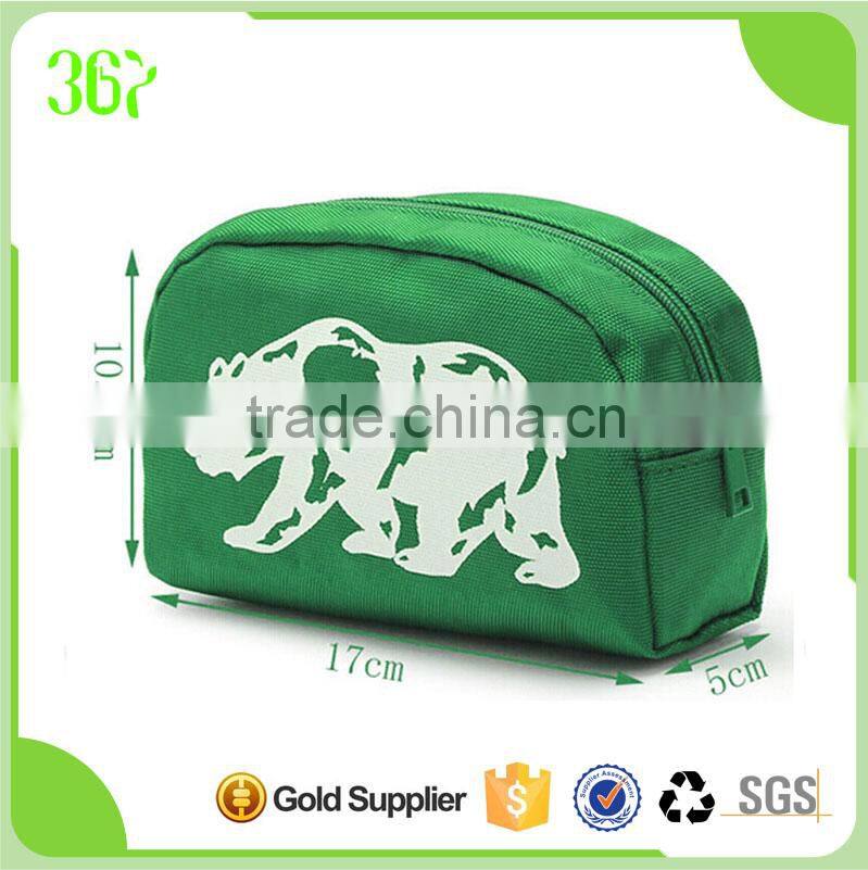 Top Quality Animal Logo Cheap Travel Polyester Clutch Mini Toilet Bag