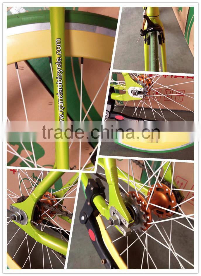 700C spoke wheel bicycle complete fixed gear bike