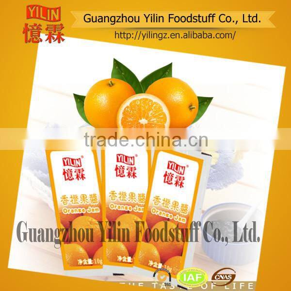High quality fresh 10g natural orange Jam by OEM factory