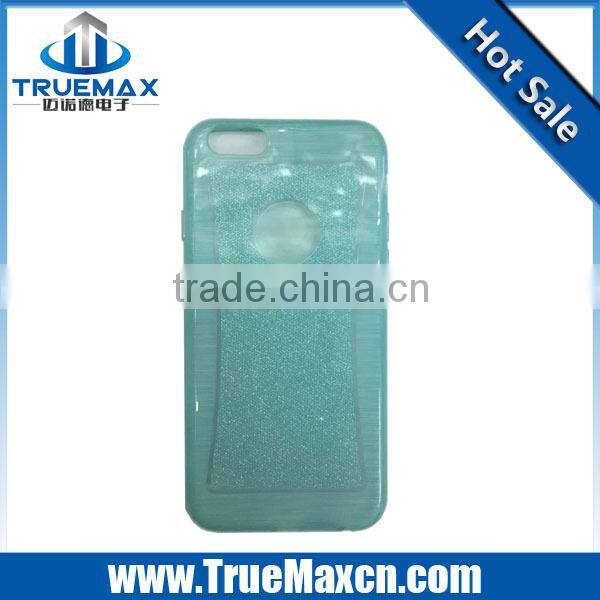 for iphone 6 hybrid color glitter gel case