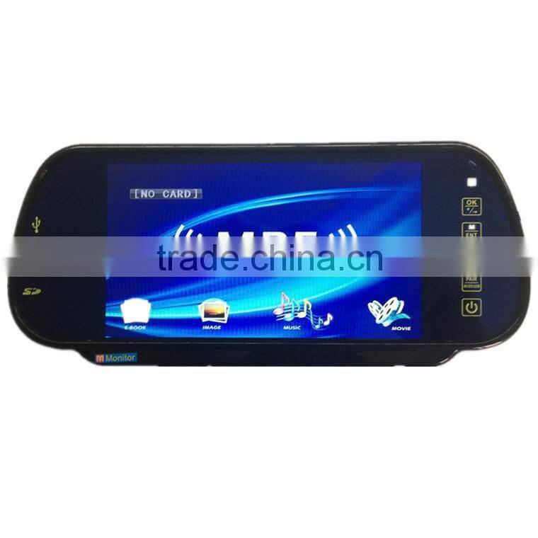 7 Inch Parking Sensor Systems With 16:9 TFT-LCD Mirror Display and Bluetooth