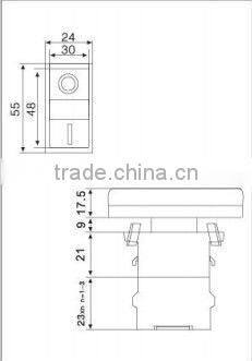 2 position Push button Switch without light 24V to 660V IP65 Dia22mm