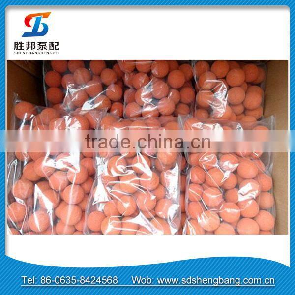 concrete pump mid-soft cleaning ball / cleaning rubber sponge column