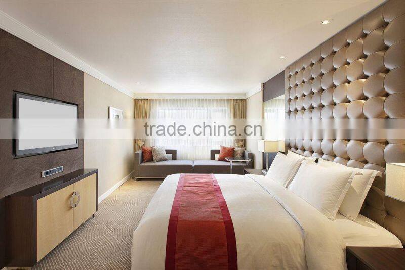 Upholstered hotel room furniture foshan hotel furniture factory HDBR1130
