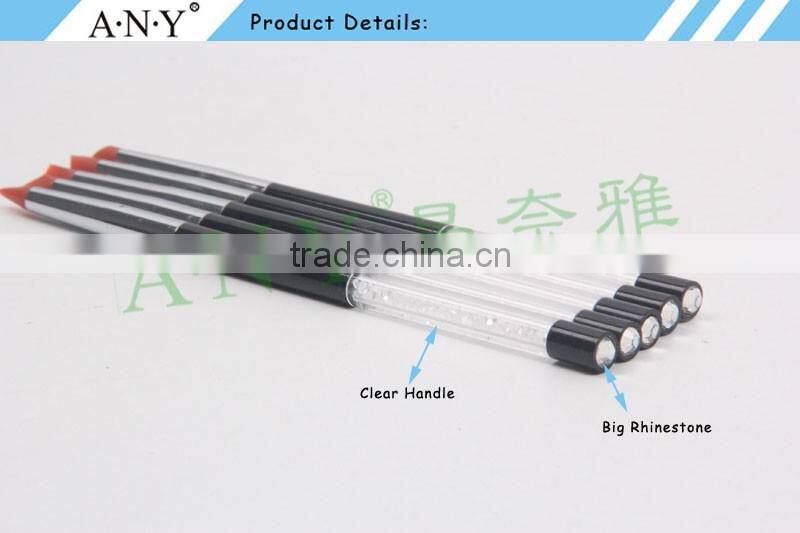 ANY Nail Art Design 3D Carving Crystal Handle 5PCS Silicone Brush Set