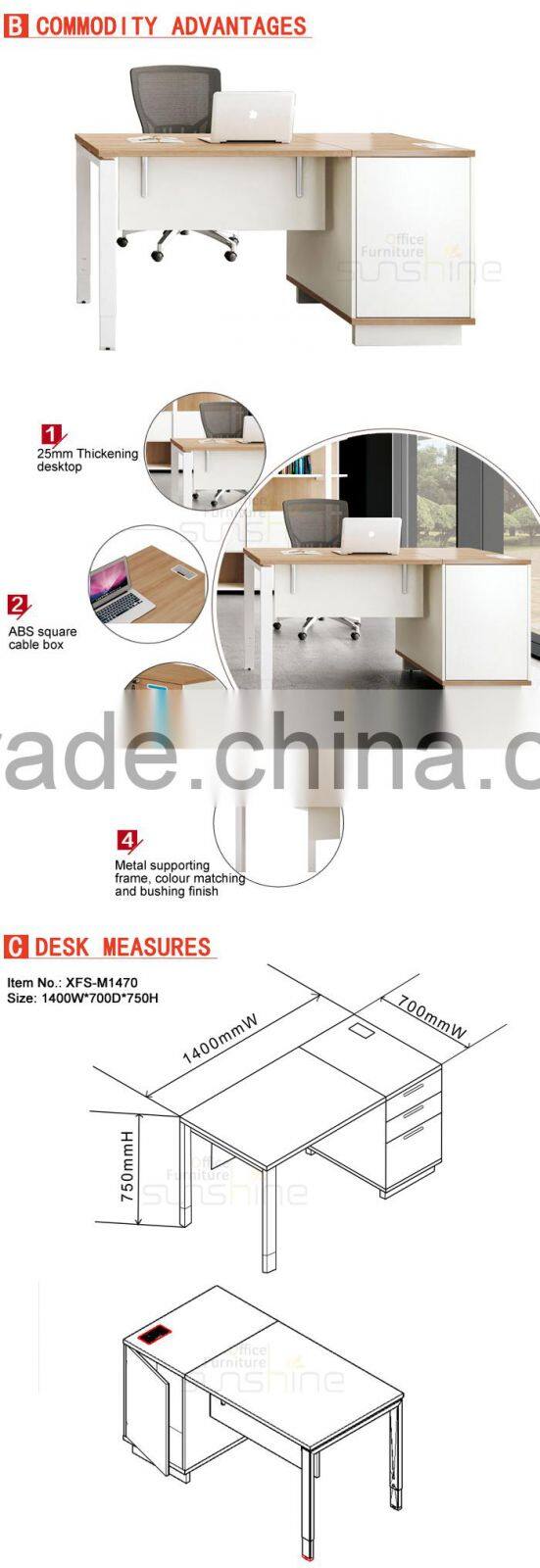 Office Modern Design Staff Executive Desk XFS-M1470