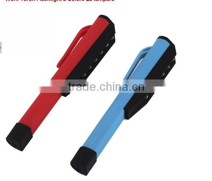 A-OK portable light pen with magnetic clip led work light