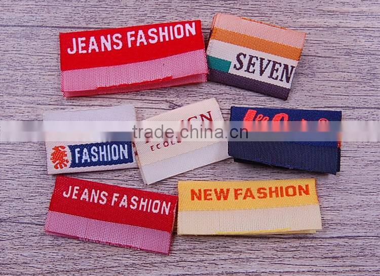 Custom black with withe clothing waterproof dr label tag