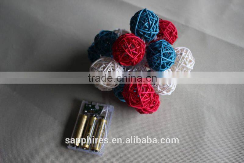 led christmas holiday party wedding outdoor indoor bettery solar colorful cane ball fairy string light