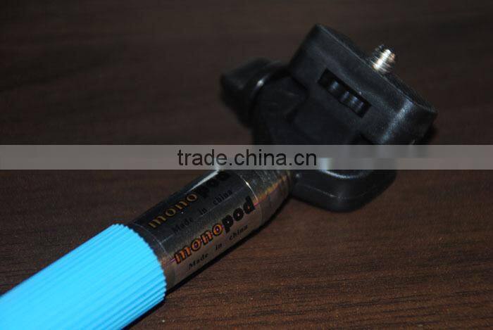 2015 wireless monopod selfie stick with bluetooth remote shutter for iphone 6 & 6 Plus