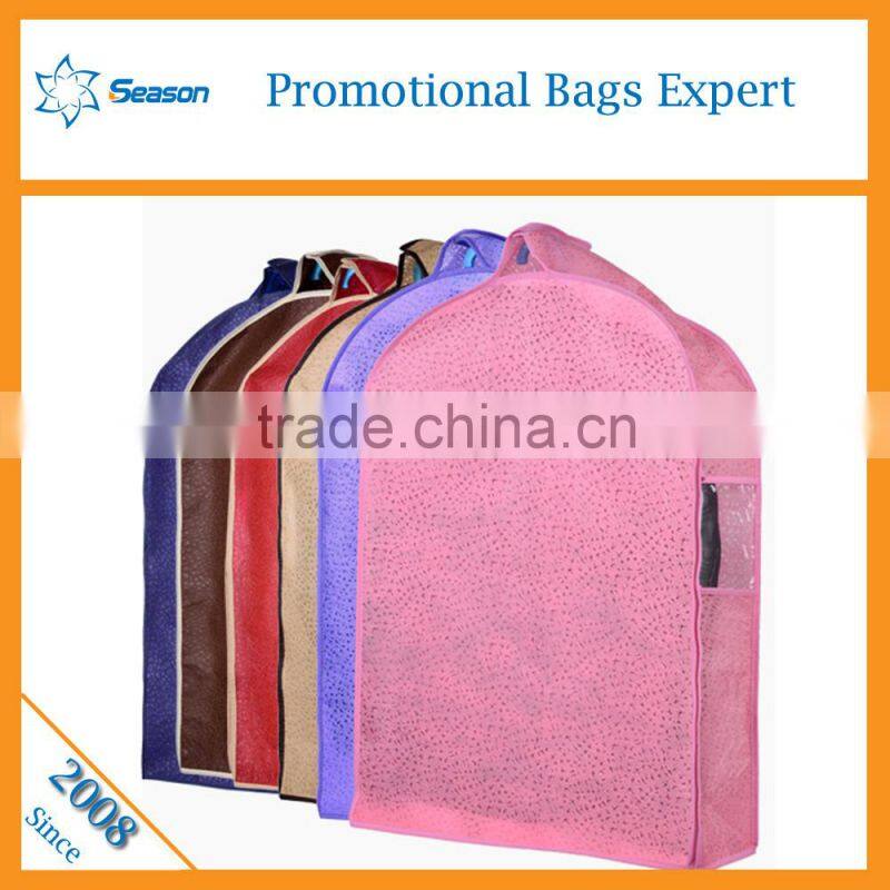 2016 Cheap High Quality Custom logo print fabric fodable garment bag