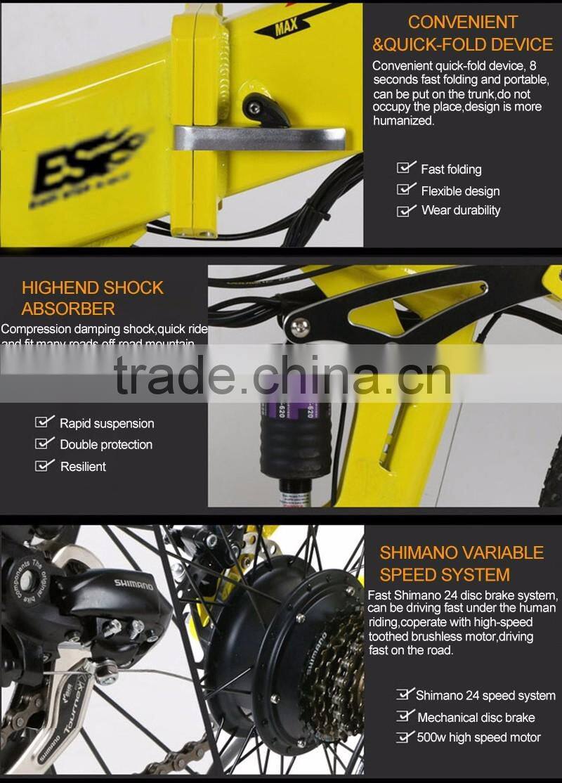 36V 350W brushless motor E BIKE/fastest e bike with lithium battery