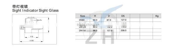 High quality mirror finish hydraulic copper sight glass