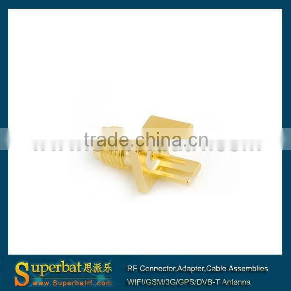 sma tube manufacturers SMA End Launch Jack PCB Mount wide flange .031''