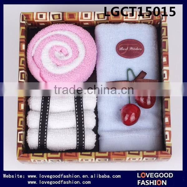 Enjoyment Organic Cotton Satin Cake Towel Face Towel Gift Box Towel
