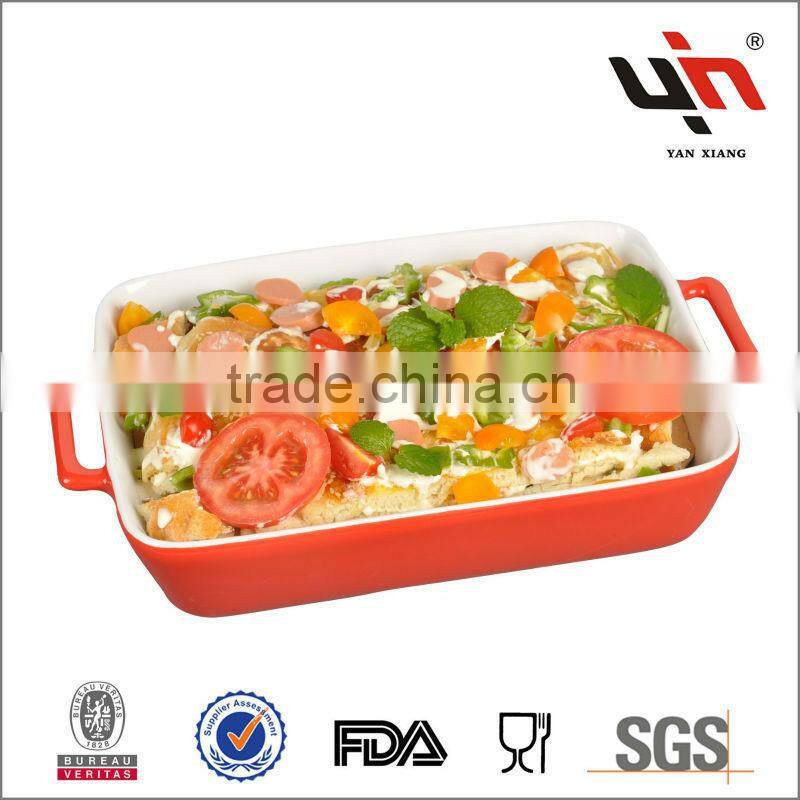 Y2399 Red ceramic bakeware