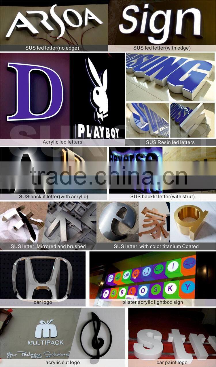 Cheap High Brightness Waterproof Acrylic Signage