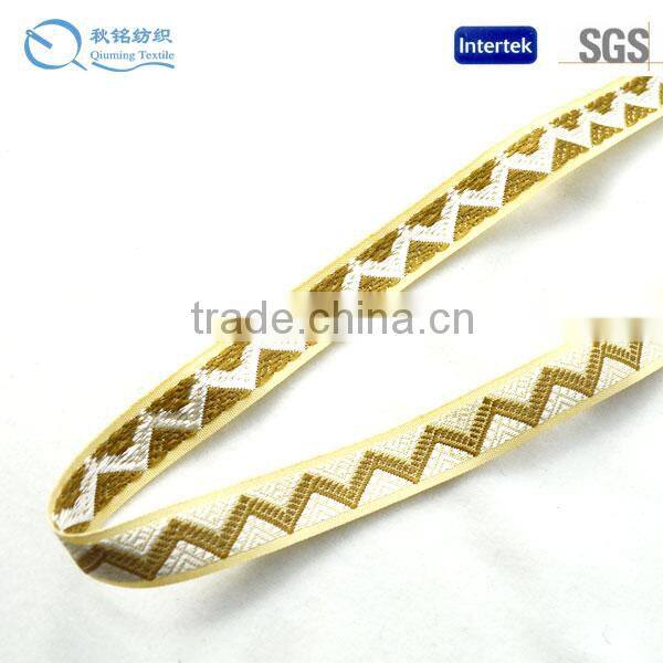 2015 New design garment use widely applied folk jacquard webbing