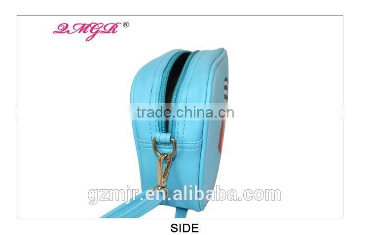 Fashion Cute Cartoon Girls PU cosmetic bags with zipper