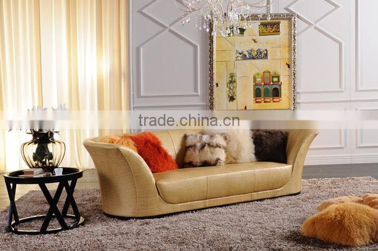 JS01-24 Four Seats Sofa in Real Leather in Living Room from JL&C Luxury Home Furniture New Design (China Supplier)