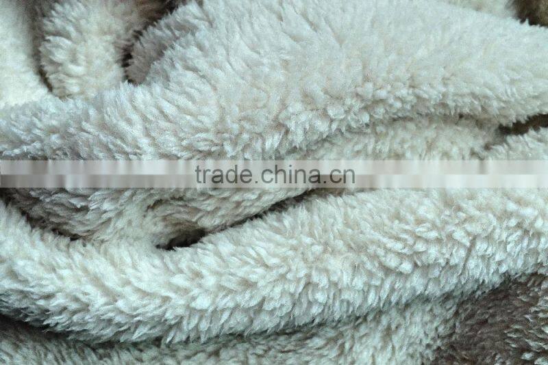 deep pile fleece fabric for leisure jacket