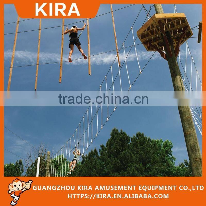 2016 free design kid trampoline playground/challenge ropes course/Playground climbing frame