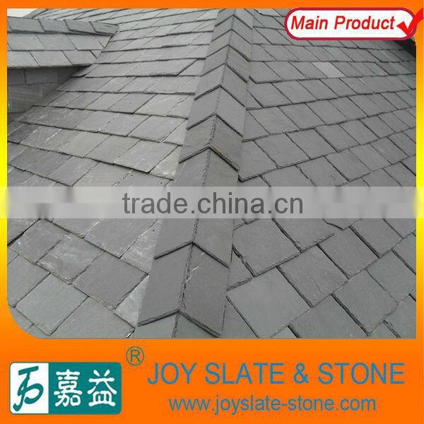 Black naturally slate roofing tiles