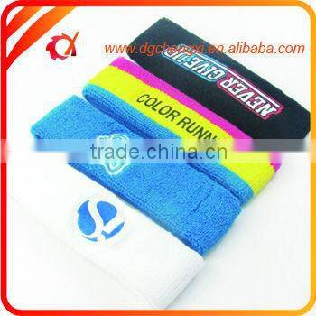 2016 Promotional custom cotton embroidery headband