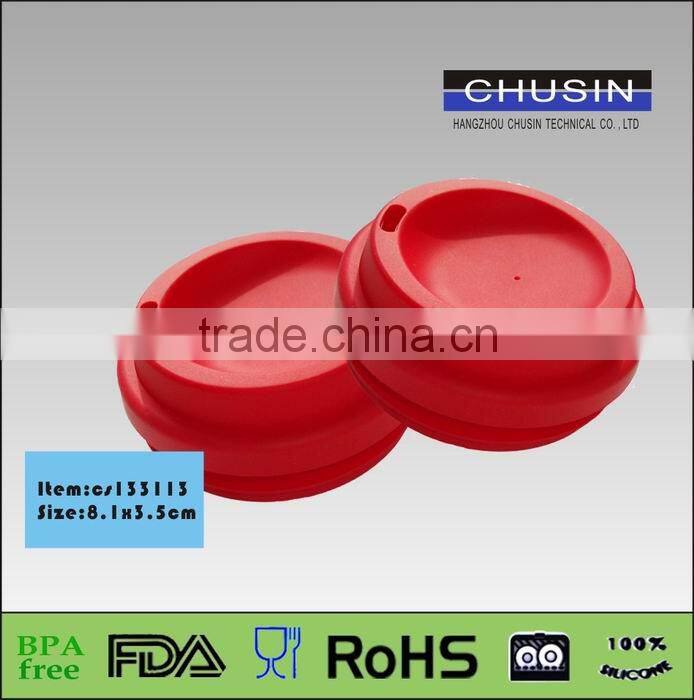 100% food grade eco-friendly FDA standad silicone lid