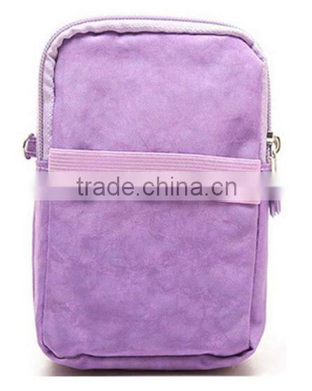 Leisure Multi-layer Crossbody Cell Phone Bag with Wrist Band and Strap