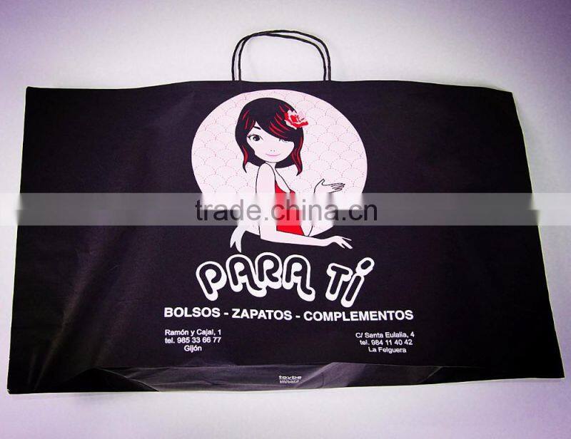 2016 paper bag for retailing shoes~ New style&cost-saving&eco-friendly~good quality with best price