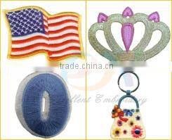 Trade Assurance heat-cut embroidered jeans badge