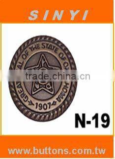 Press Snap Fastener CAP Embossed N-19