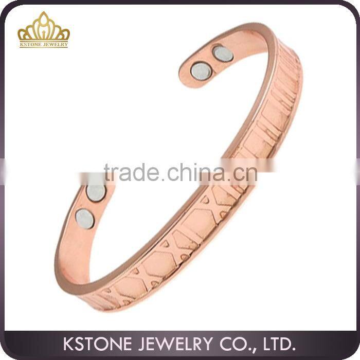 KSTONE Men's Magnetic Copper Celtic Cuff Bangle Golf Bracelet