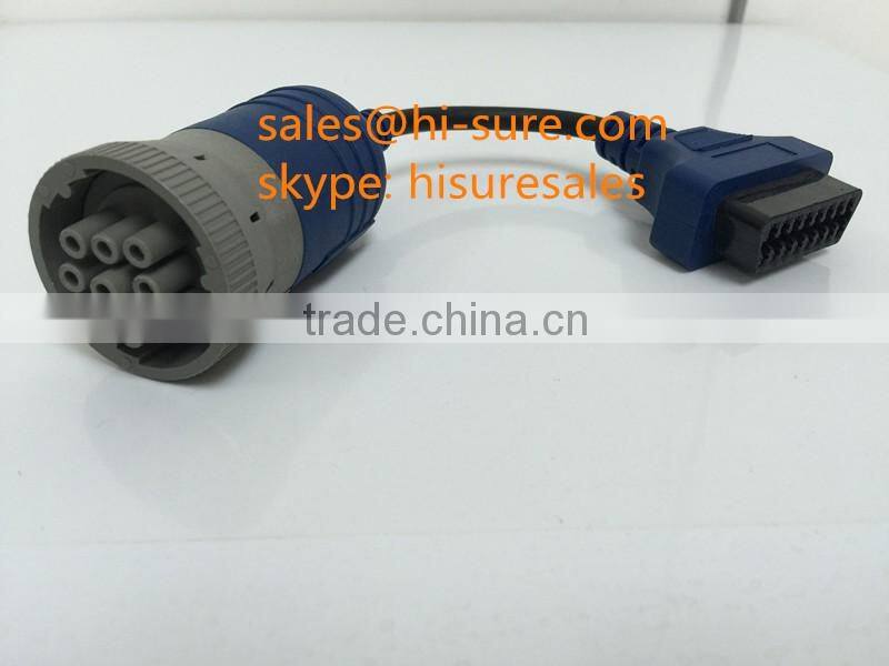 9 pin deutsch connector J1939 to OBD2 adapter for diesel obd2 scanner