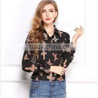 New 2015 Spring Fashion Long Sleeve Tops Women Hollow Out Lace Cotton Blouse Shirt Plus Size Blouse