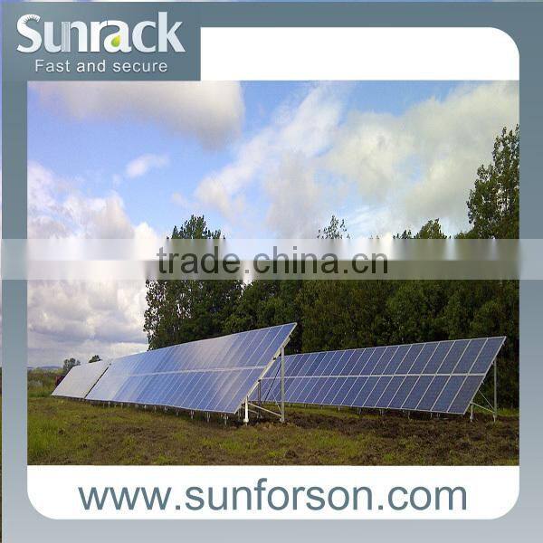 Ground screws footing ground bracket installation system