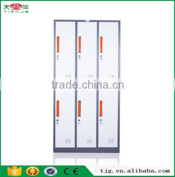 TJG Taiwan Professional Metal Locker Supplier For School Factory Storage Clothes Tools 15 Doors Keys