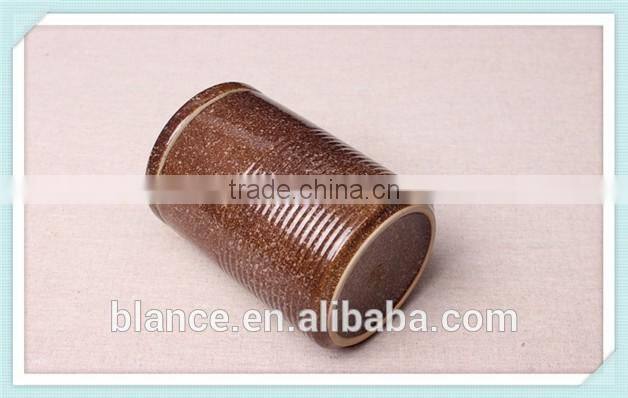 tobacco ceramic jar in cigarette container design with lid
