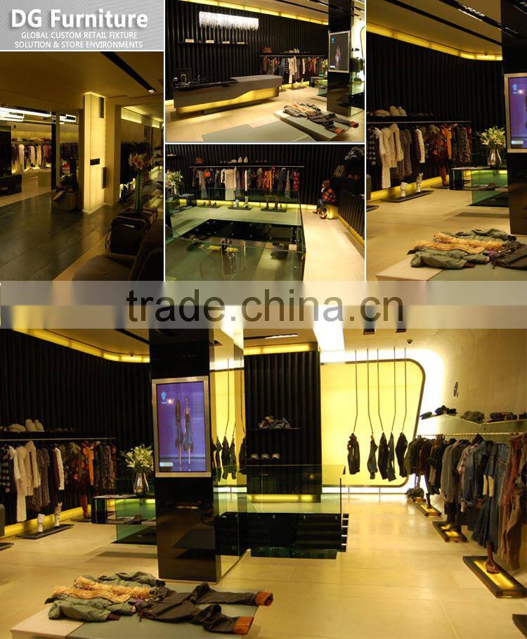 Fashion design ladies clothes shop furniture