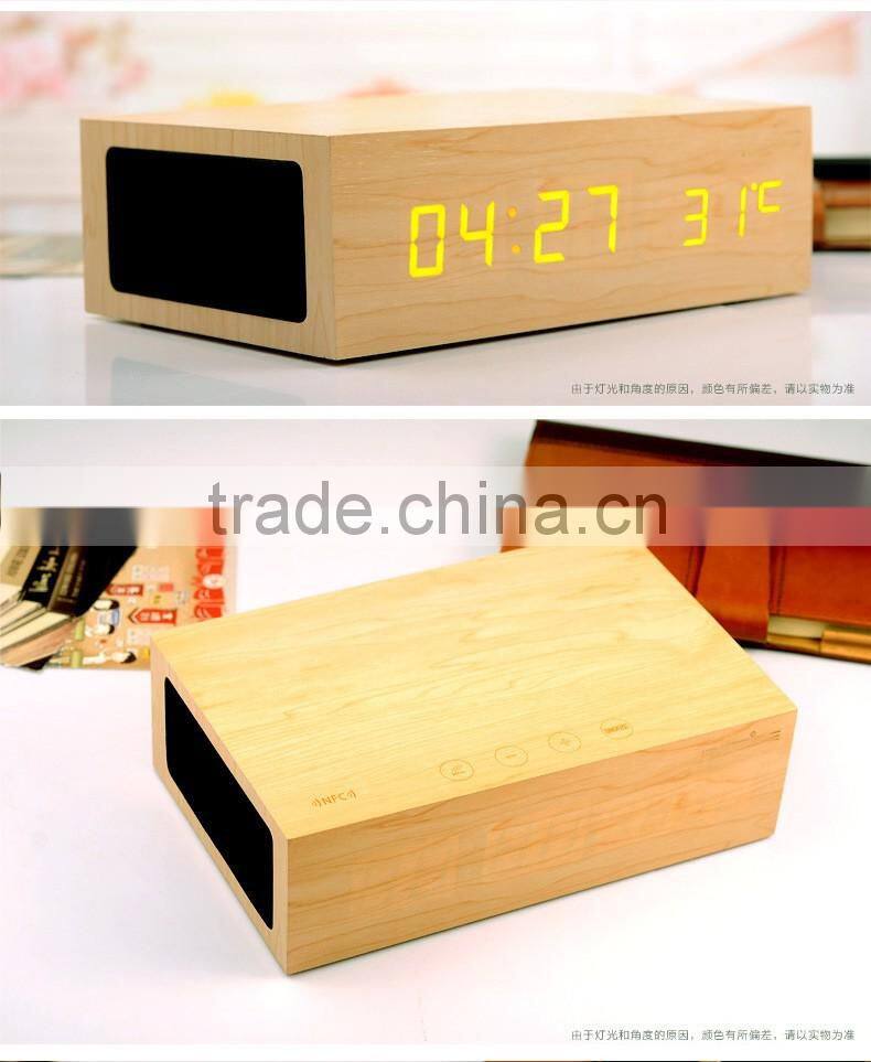 bluetooth speaker square Wooden bluetooth speaker with bass